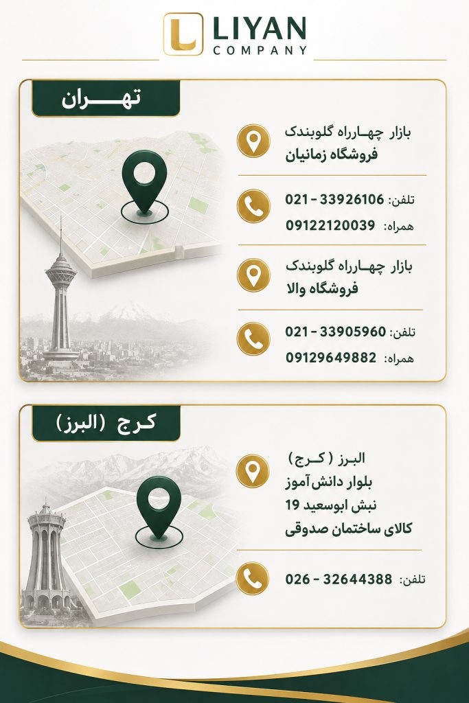 ادرس نمایندگی ها